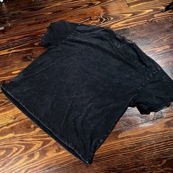 Sun Records Small Vintage Wash Elvis Presley Graphic Tee Black Relaxed Modern - Picture 2 of 5